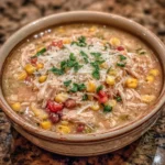 The Easiest Crockpot White Chicken Chili with Cream Cheese