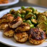 Air Fryer Sweet Chili Chicken and Brussels Sprouts