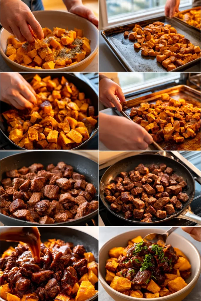 BBQ Beef Sweet Potato Bowl
