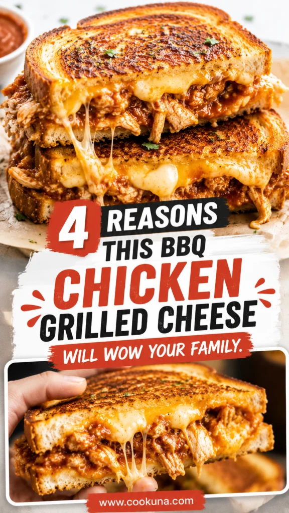 BBQ Chicken Grilled Cheese Sandwich
