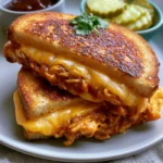 BBQ Chicken Grilled Cheese Sandwich