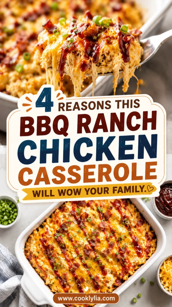 BBQ Ranch Chicken Casserole