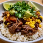 Beef Burrito Bowl - slow cooker