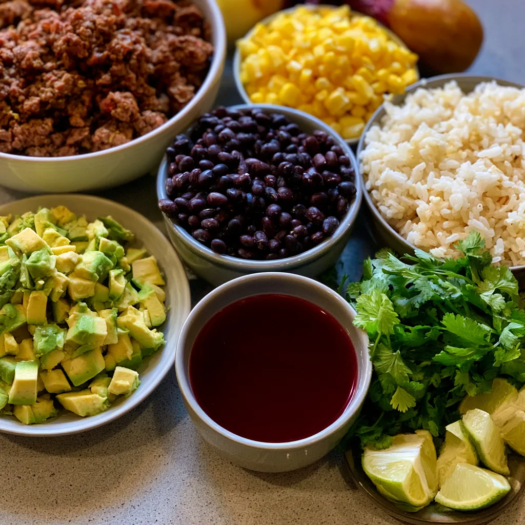 Beef Burrito Bowl - slow cooker