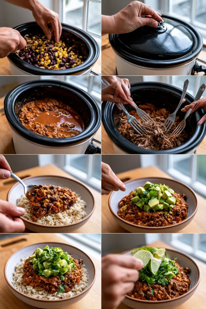 Beef Burrito Bowl - slow cooker