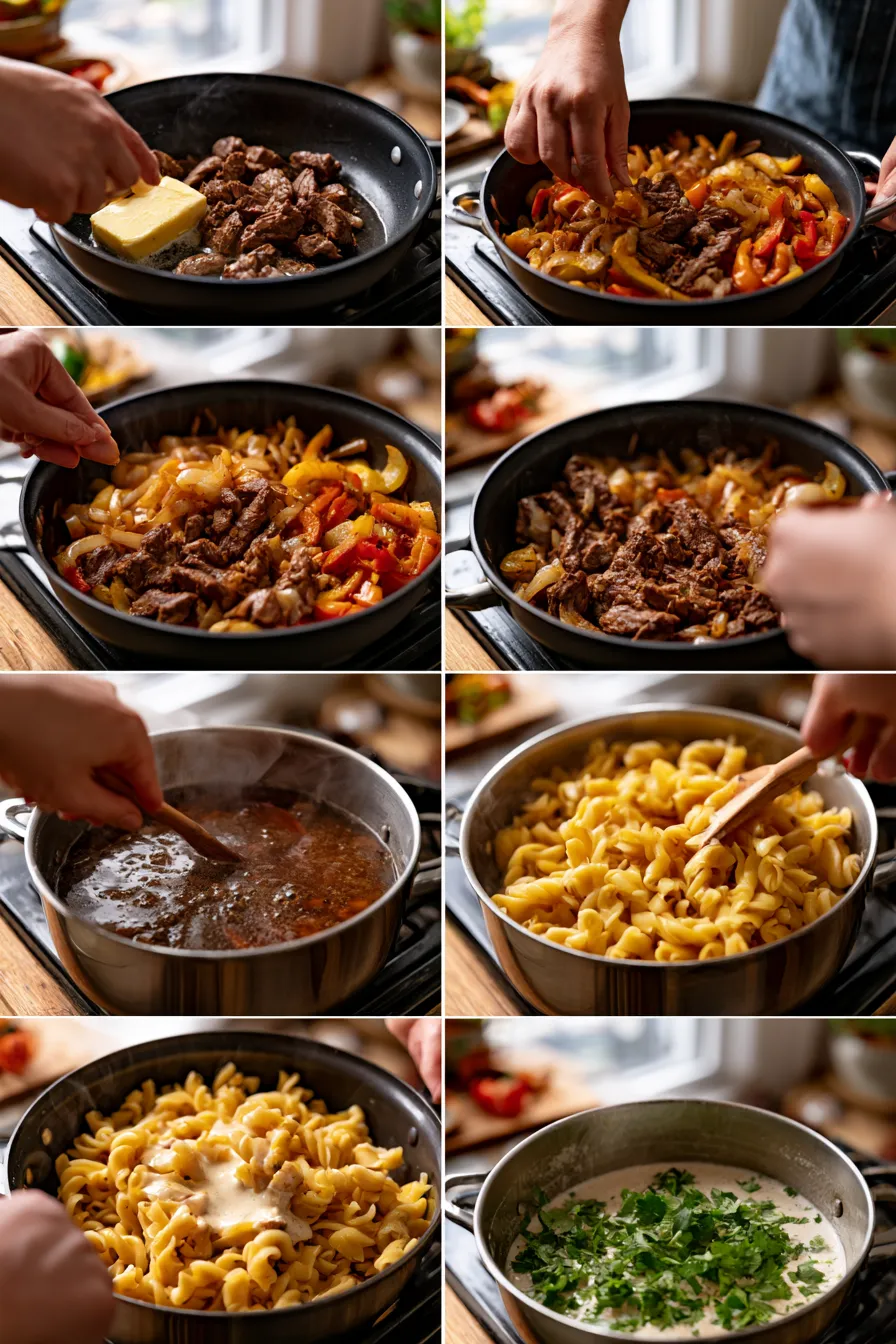 Beef Fajita Pasta Recipe