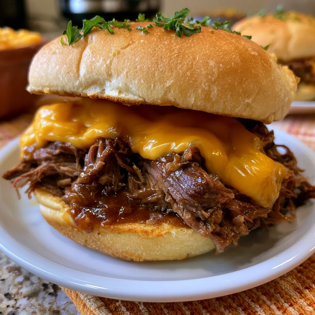 Beef and Cheddar Sandwich