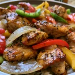 Black Pepper Chicken with Peppers