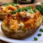 Buffalo Chicken Baked Potatoes