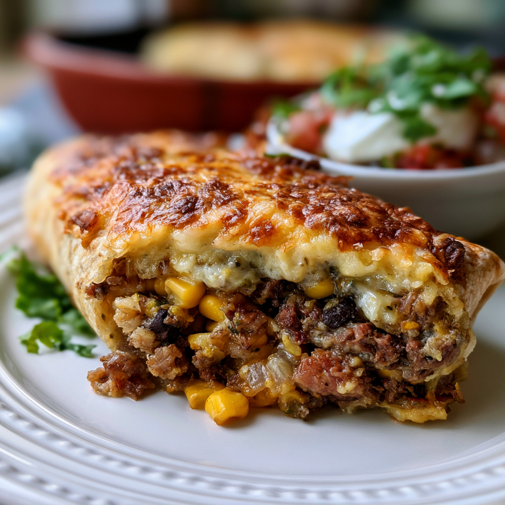 Cheesy Beef Burritos
