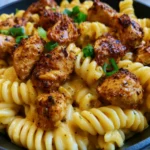 Cheesy Cajun Garlic Chicken Rotini Skillet