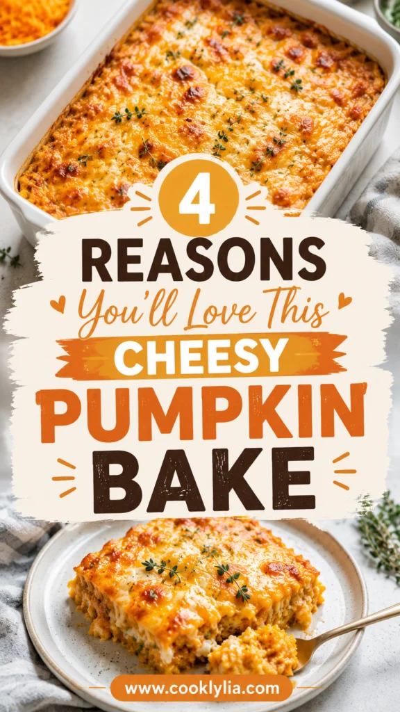 Cheesy Pumpkin Ricotta Pasta Bake