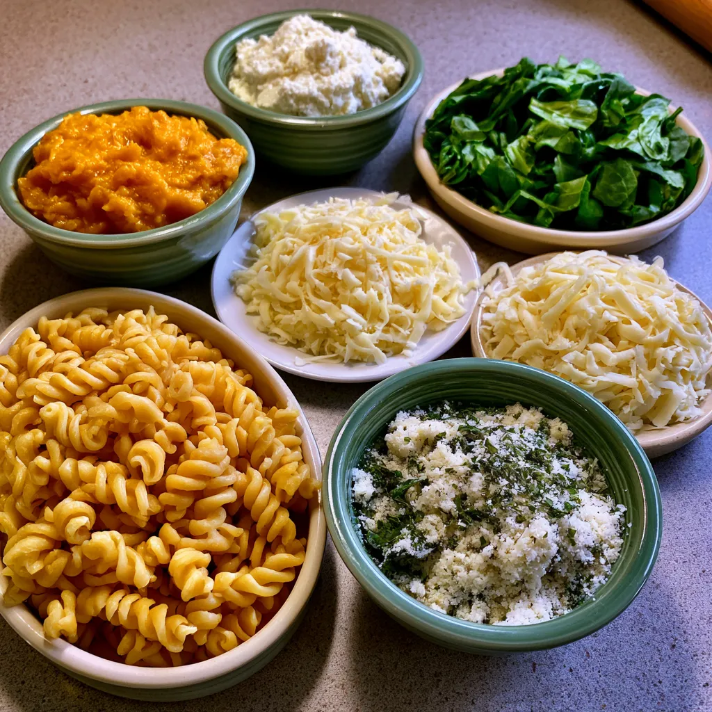 Cheesy Pumpkin Ricotta Pasta Bake