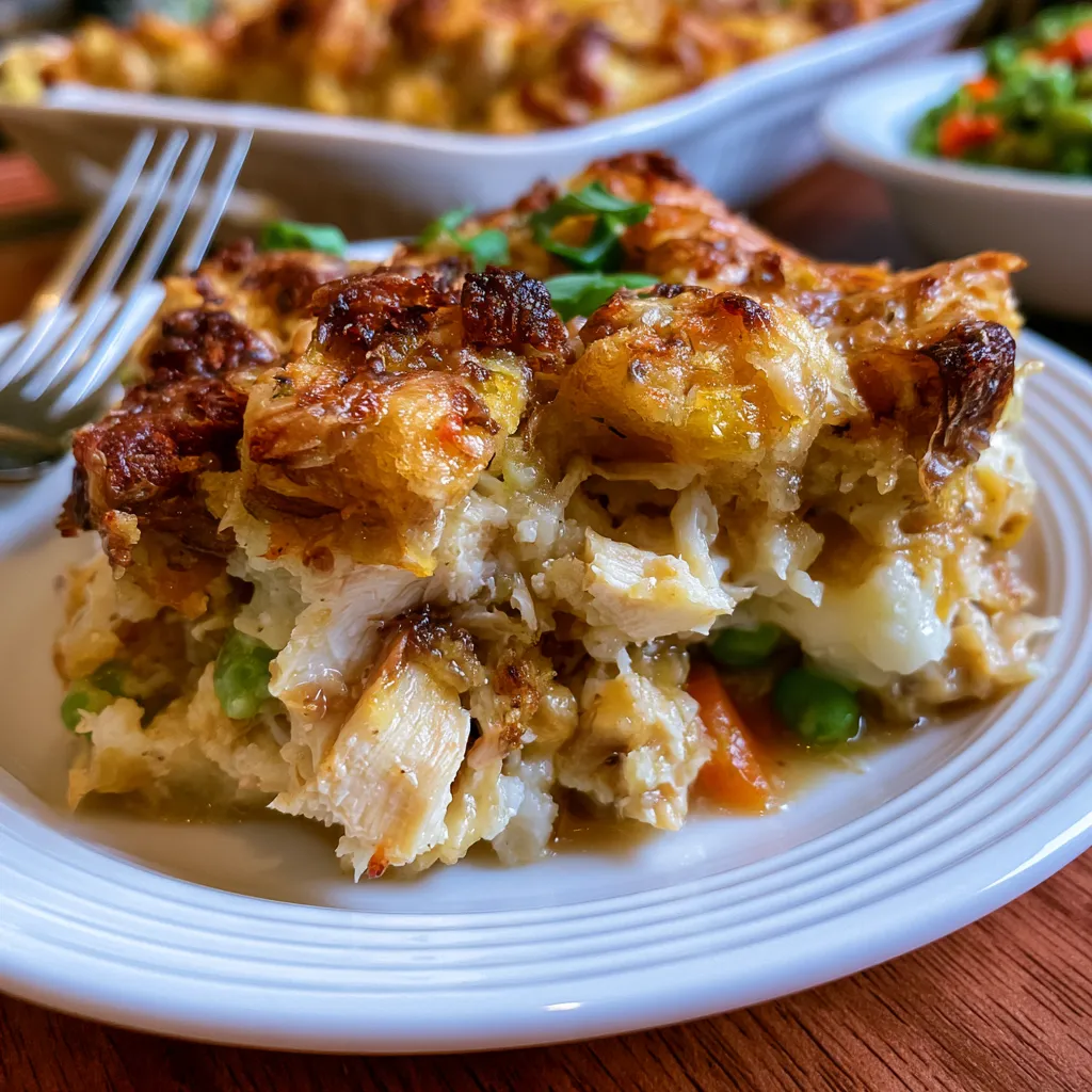 Chicken and Stuffing Casserole