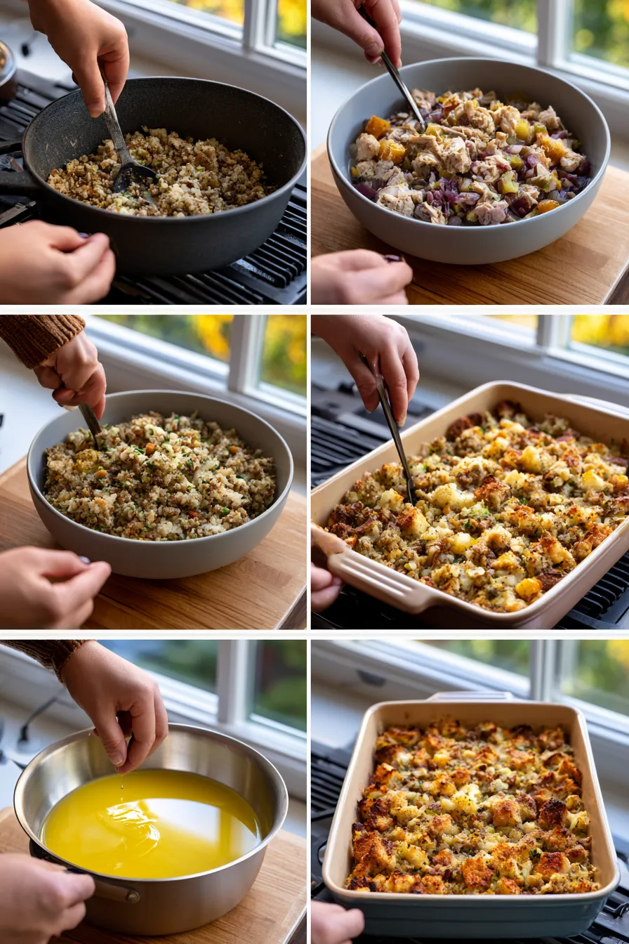Chicken and Stuffing Casserole