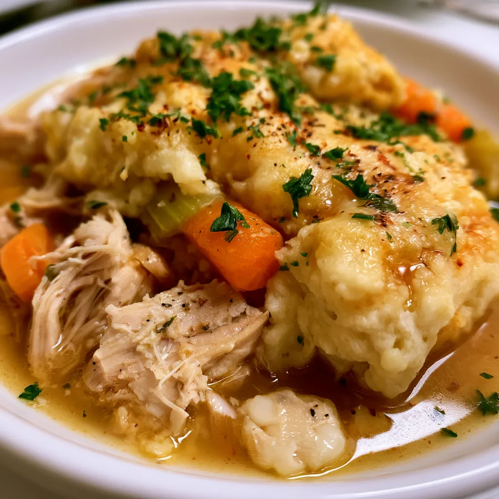 Classic Homemade Chicken and Dumplings