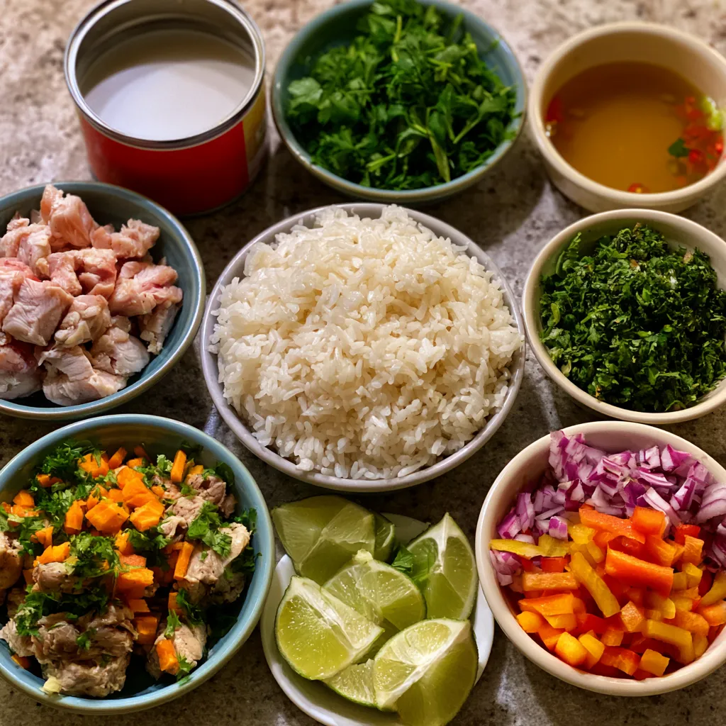 Coconut Chicken Rice Bowl