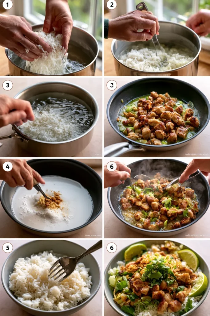 Coconut Chicken Rice Bowl
