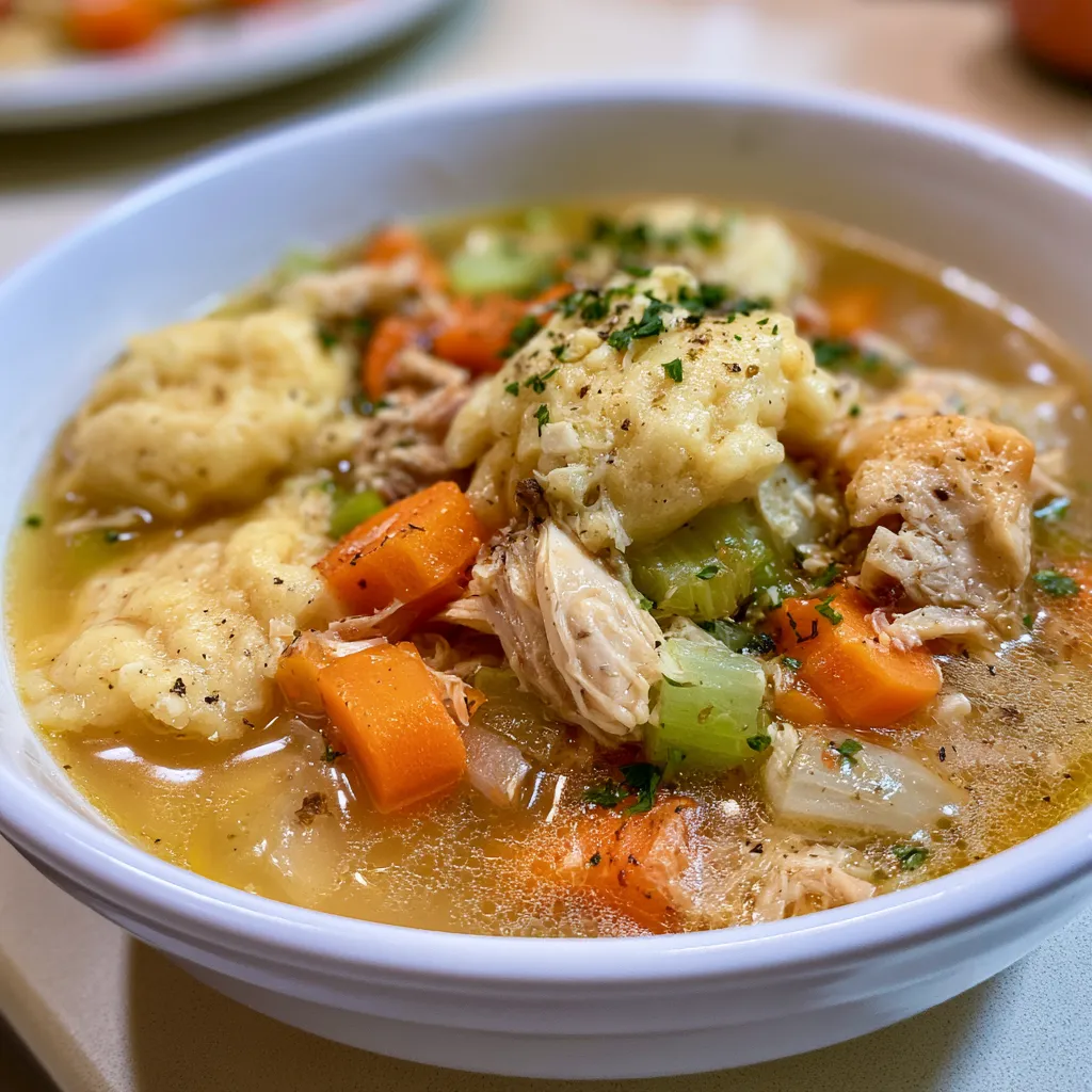 Cracker Barrel Style Chicken and Dumplings
