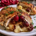 Cranberry Brie Stuffed Chicken