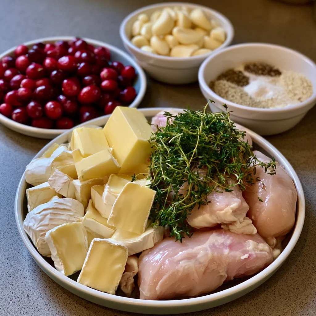 Cranberry Brie Stuffed Chicken