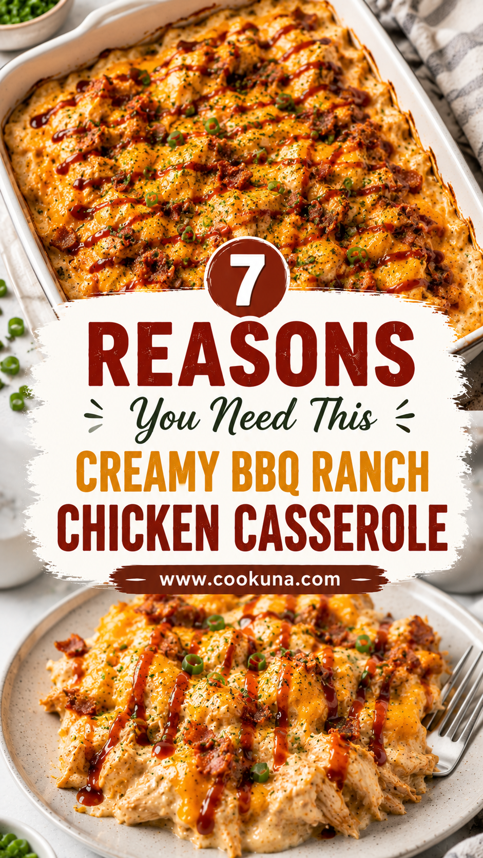 Creamy BBQ Ranch Chicken Casserole