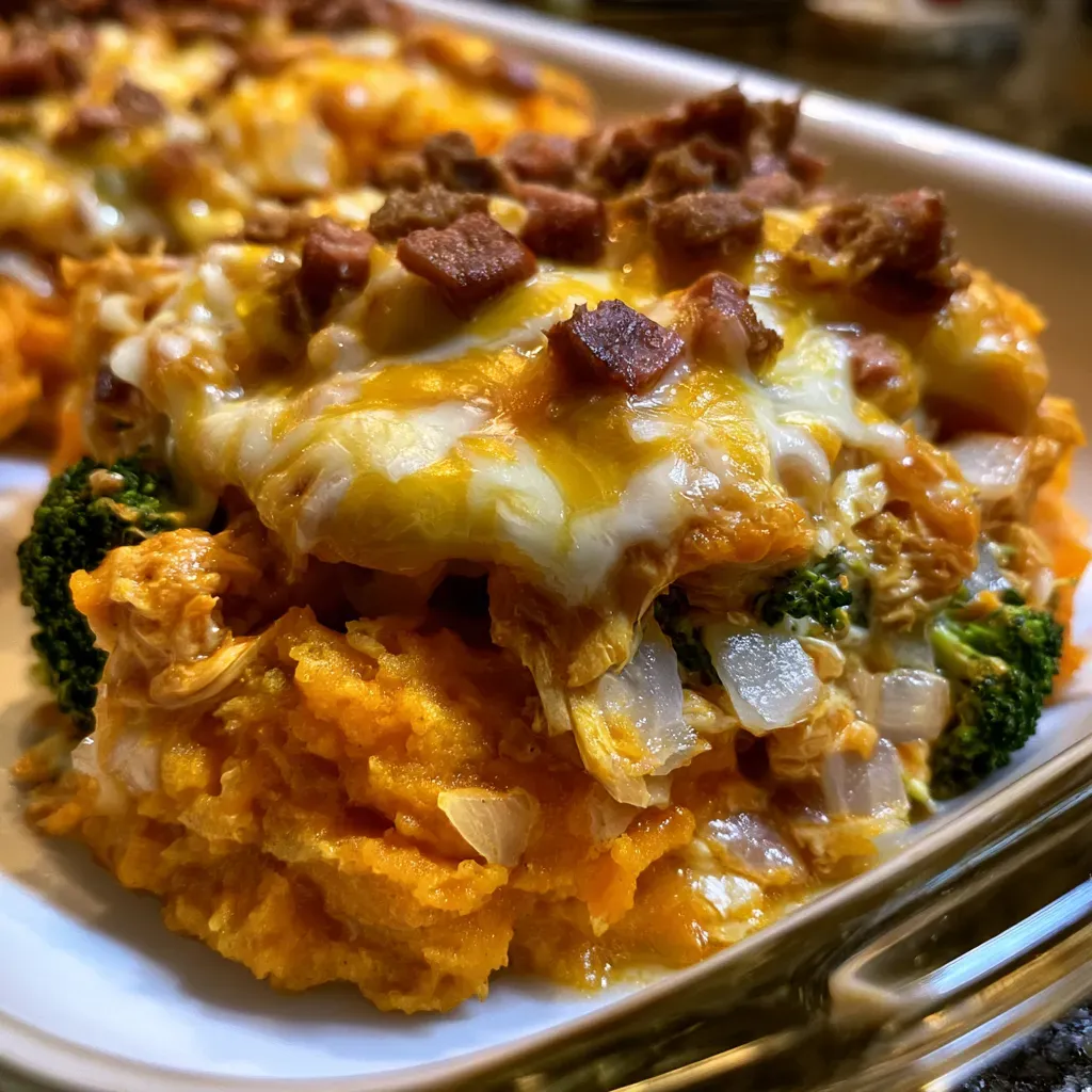 Creamy BBQ Ranch Chicken Casserole
