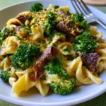Creamy Beef Broccoli Pasta