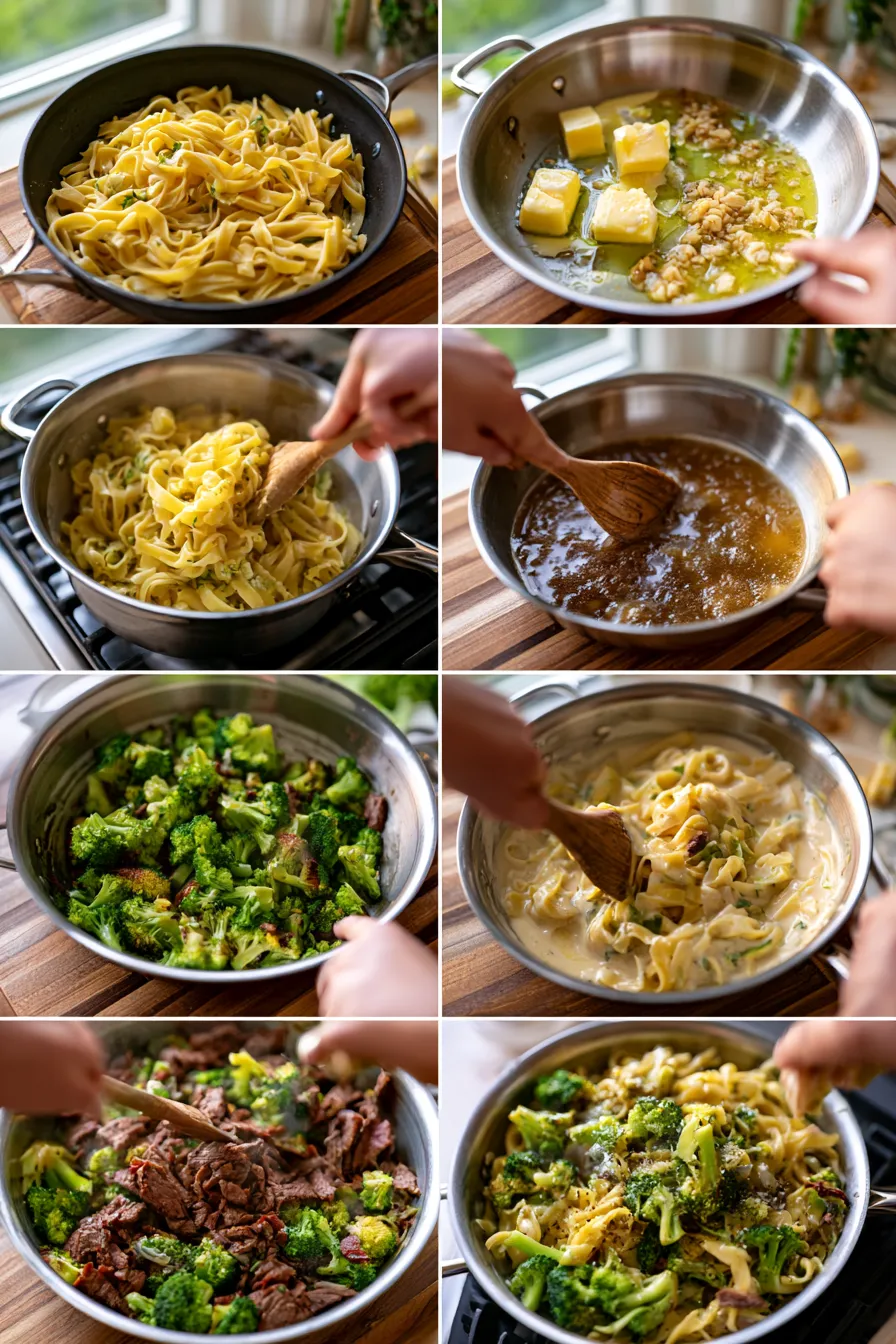 Creamy Beef Broccoli Pasta