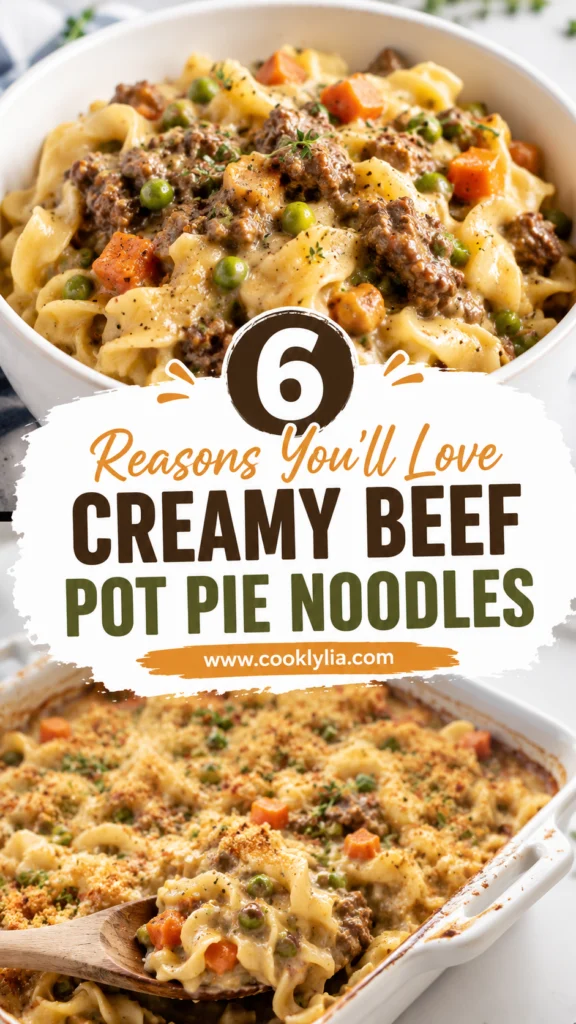 Creamy Beef Pot Pie Noodles
