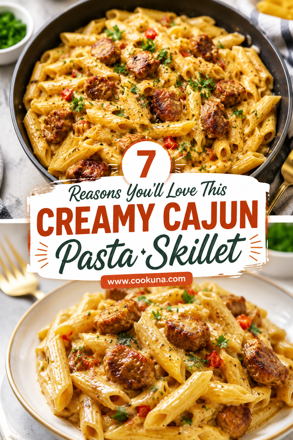 Creamy Cajun Pasta Skillet