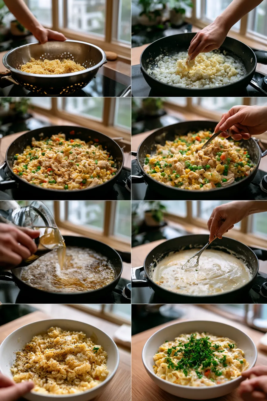 Creamy Chicken Pot Pie Pasta