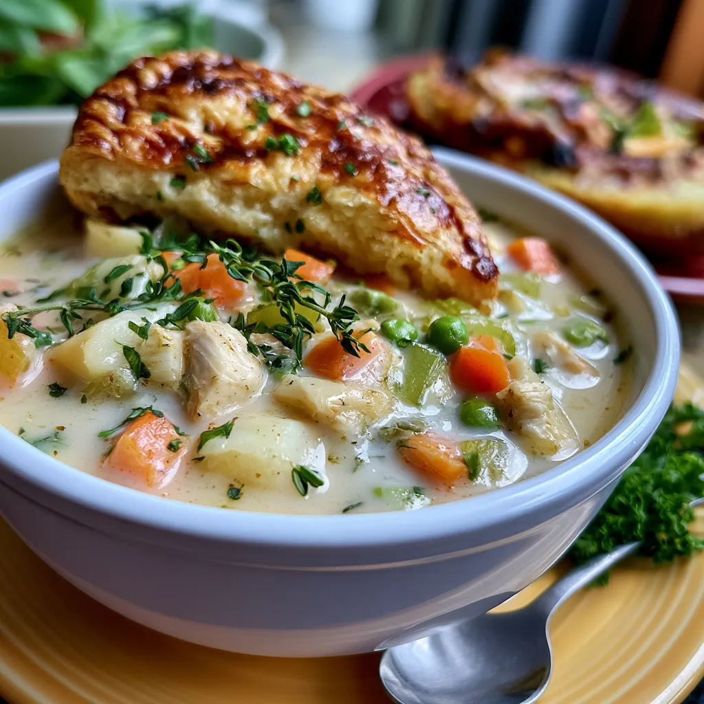 Creamy Chicken Pot Pie Soup