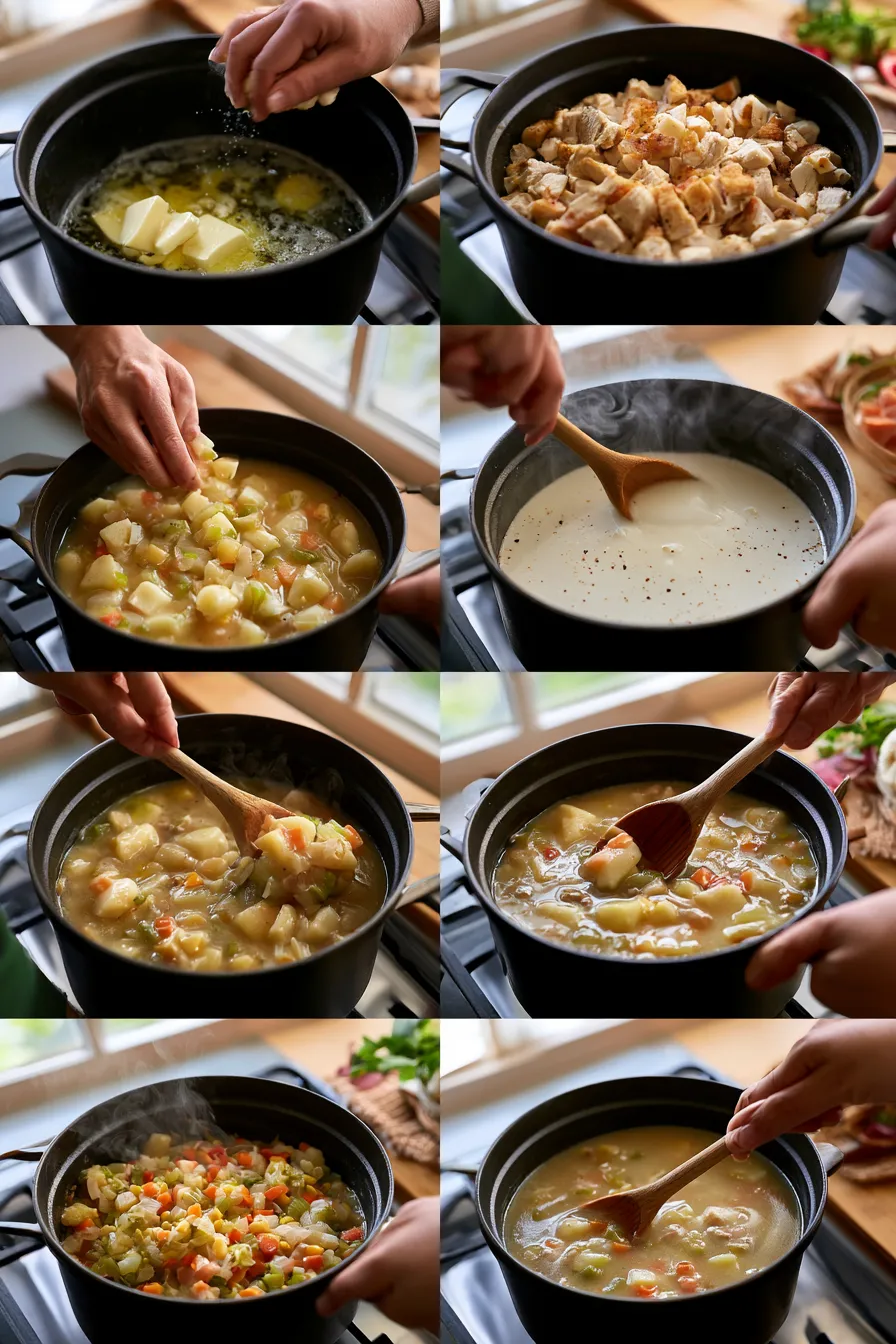 Creamy Chicken Pot Pie Soup