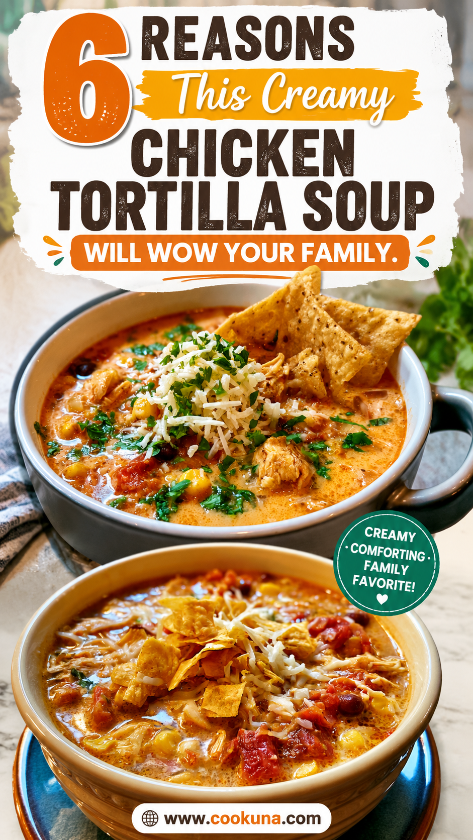 Creamy Chicken Tortilla Soup