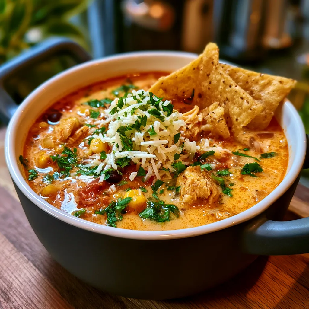 Creamy Chicken Tortilla Soup