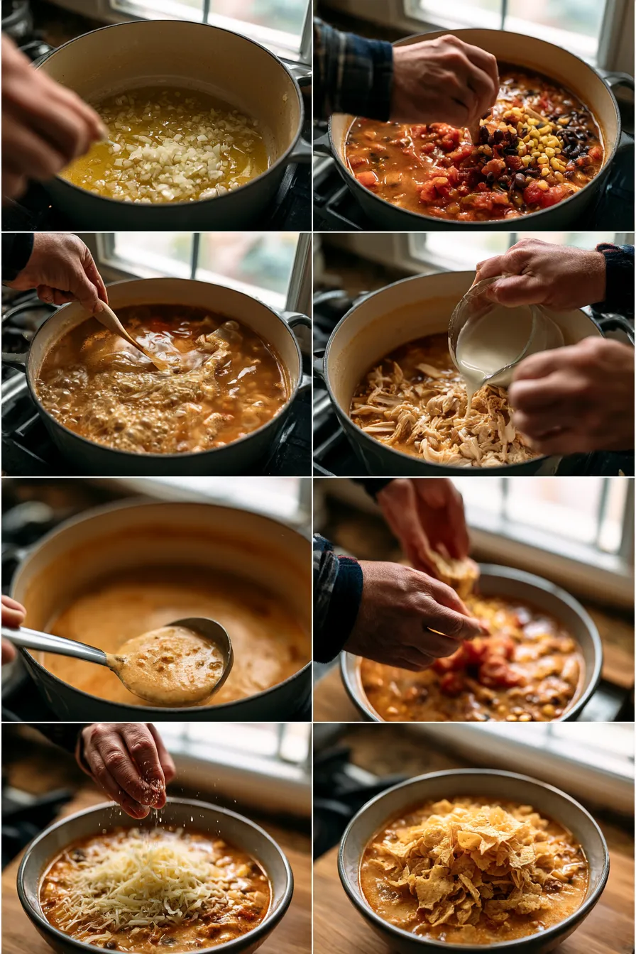 Creamy Chicken Tortilla Soup