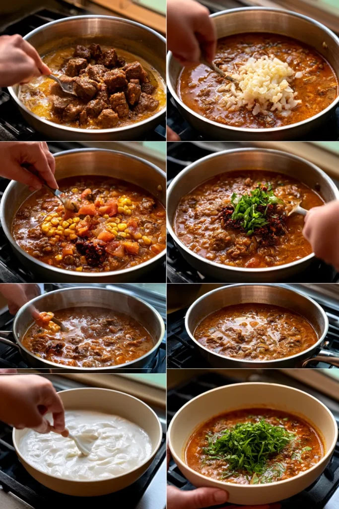 Creamy Chipotle Beef Soup