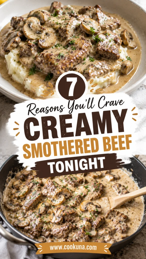 Creamy Smothered Beef with Rice