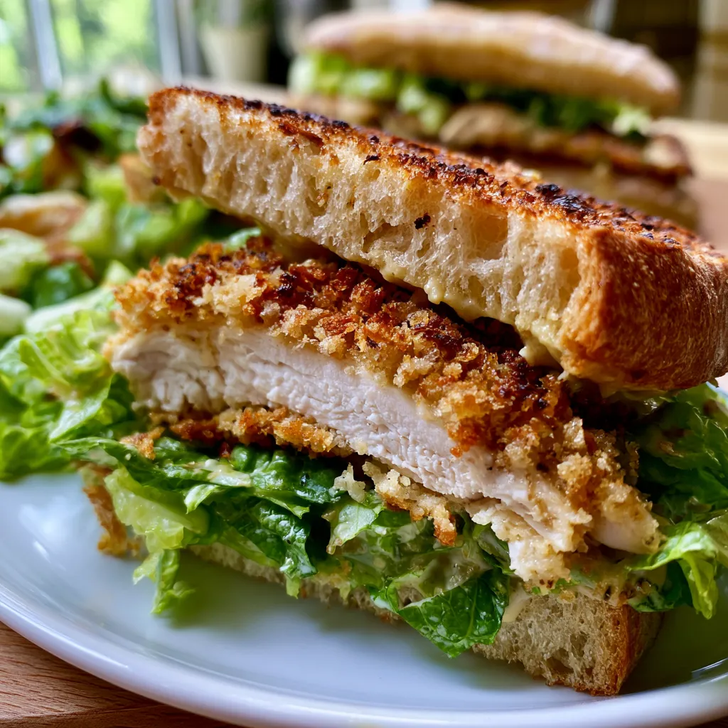Crispy Chicken Caesar Sandwich