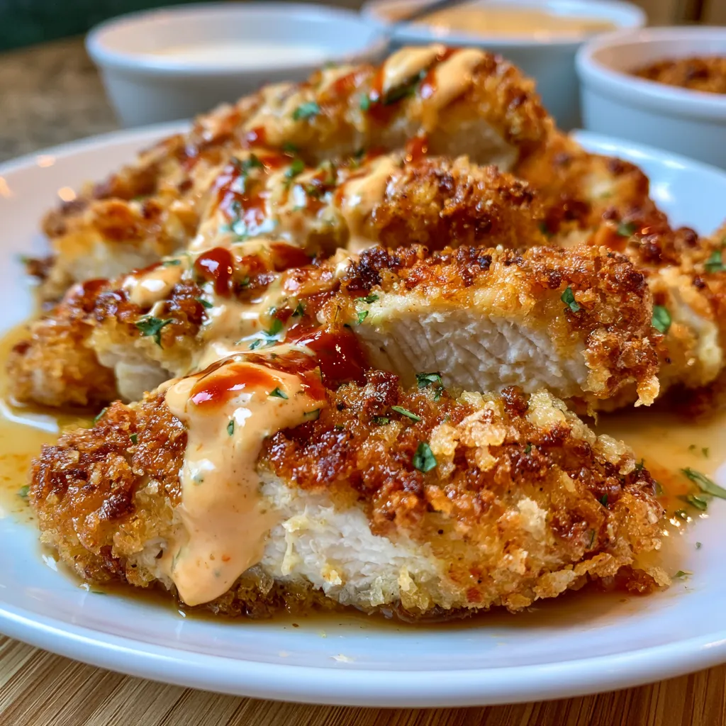Crispy Chicken Tenders with Bang Bang Sauce