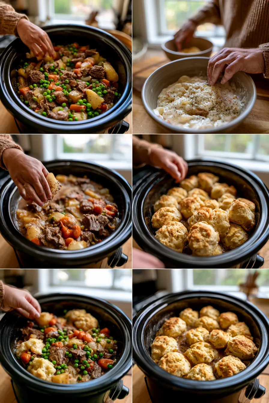 Crock Pot Beef Pot Pie