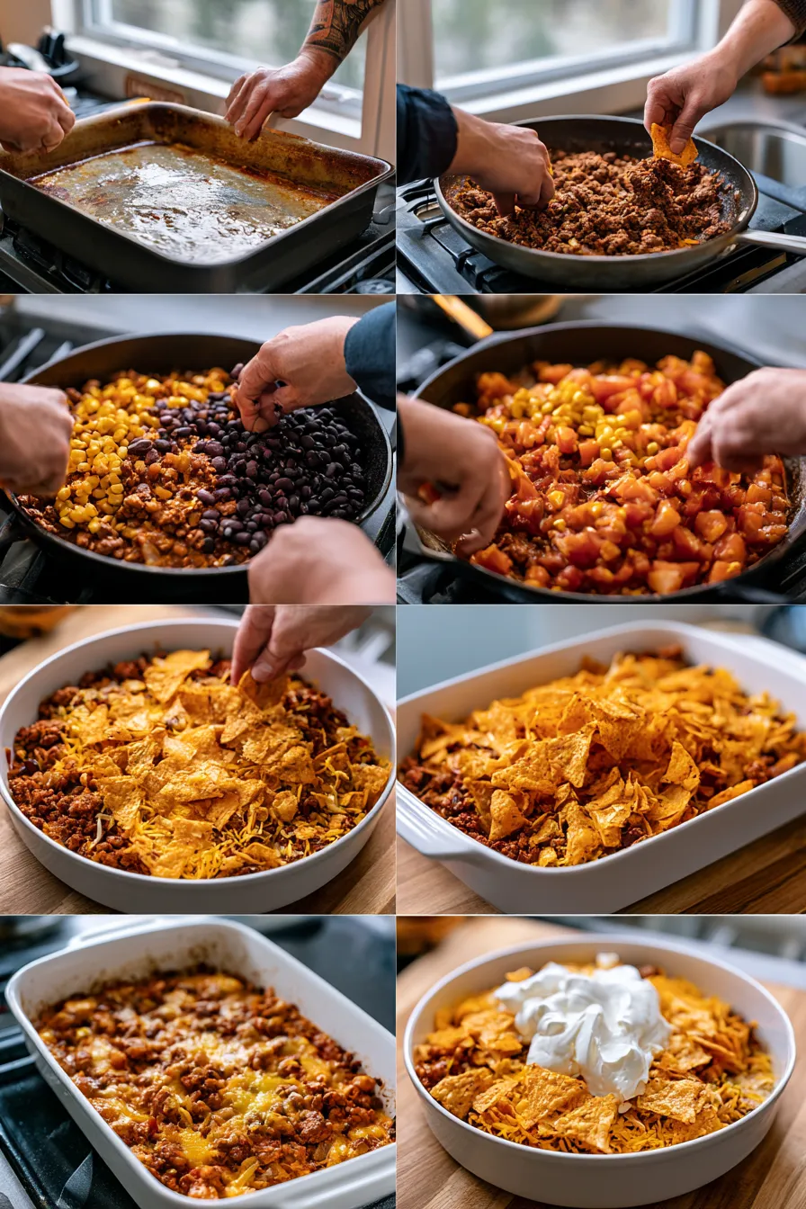 Dorito Casserole Recipe with Beef