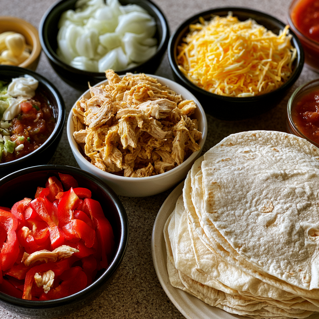 Easy Chicken Quesadillas