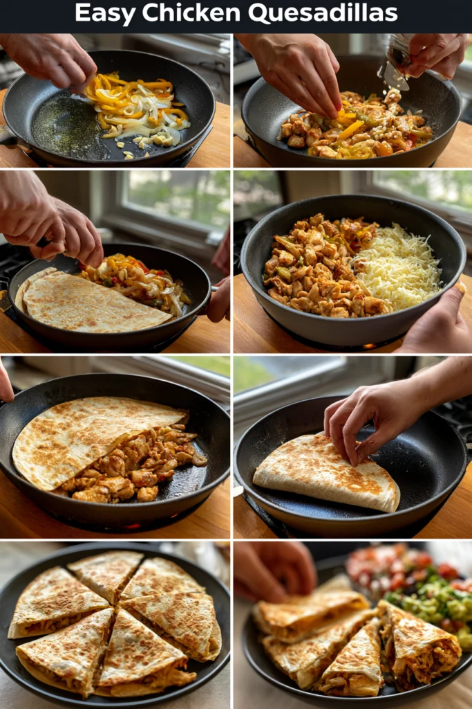Easy Chicken Quesadillas