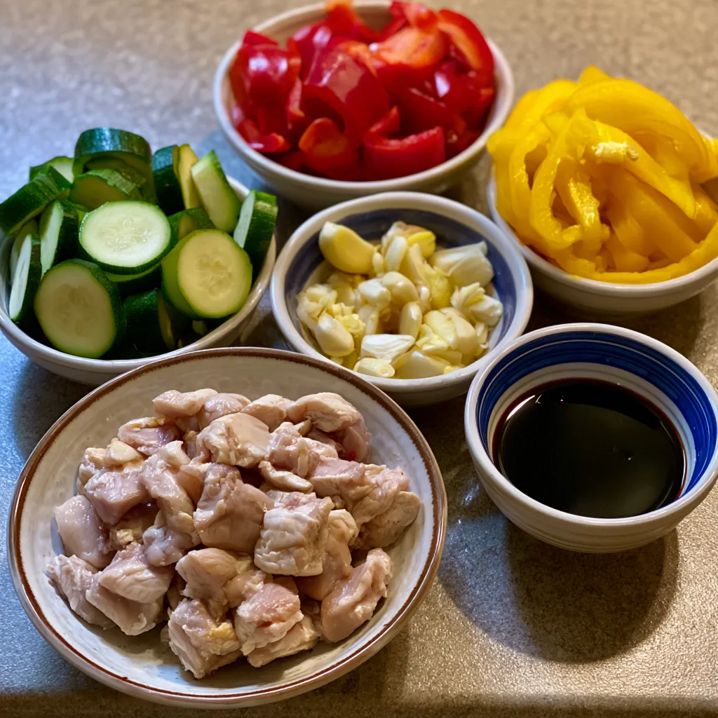 Easy Chicken Zucchini Stir Fry