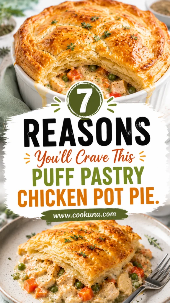 Easy Puff Pastry Chicken Pot Pie