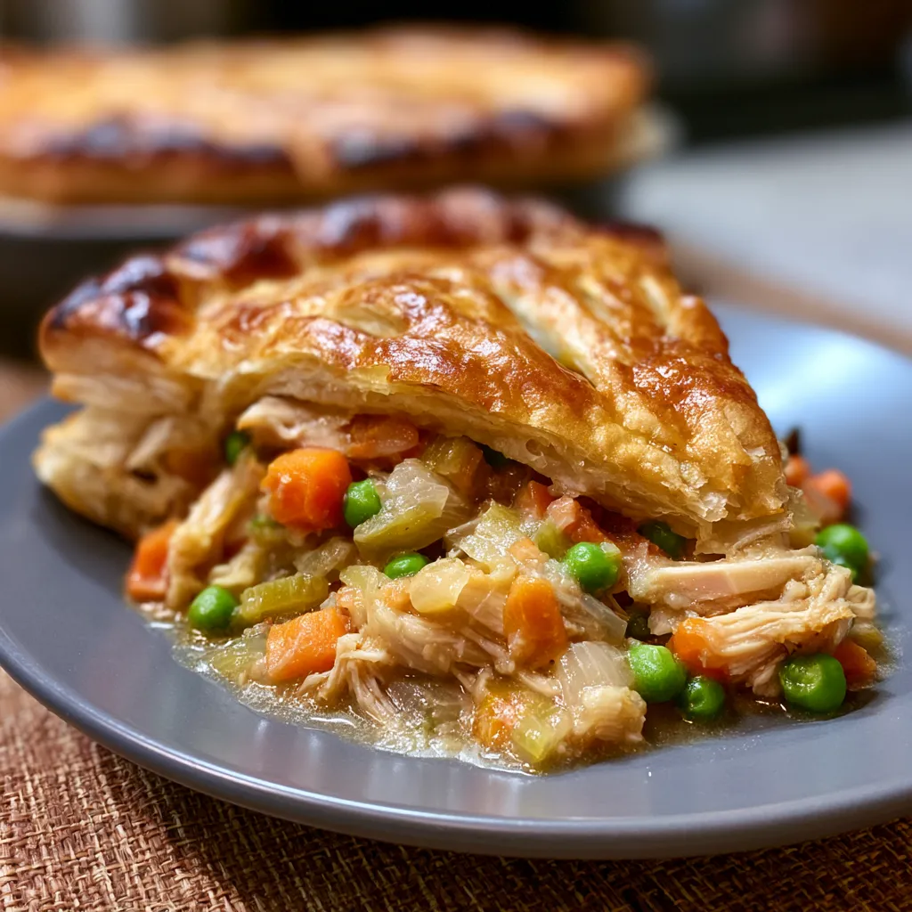 Easy Puff Pastry Chicken Pot Pie