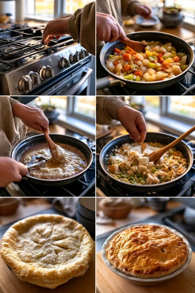 Easy Puff Pastry Chicken Pot Pie