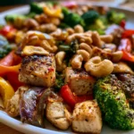 Easy Sheet Pan Cashew Chicken